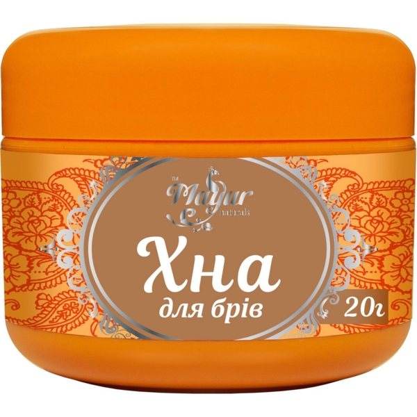 Хна для бровей Mayur светло-коричневая 20 г - Pampik