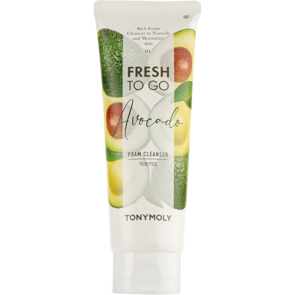 Пінка для вмивання Tony Moly Fresh To Go Avocado Foam Cleanser Авокадо 170 мл - Pampik