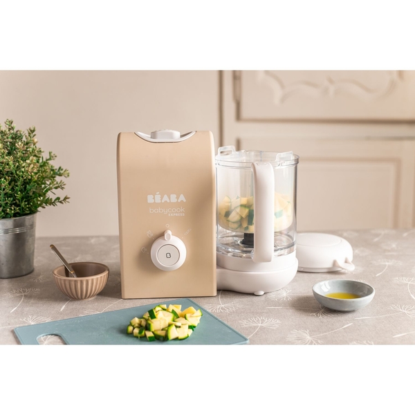 Пароварка-блендер Beaba Babycook Express, бежева (916302) - Pampik - 14