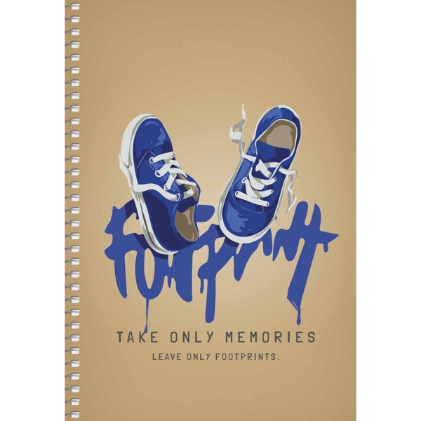 Тетрадь для записей Student Кроссовки, А5, в клеточку, спираль, 96 листов (A5-SC-096-6102K) - Pampik