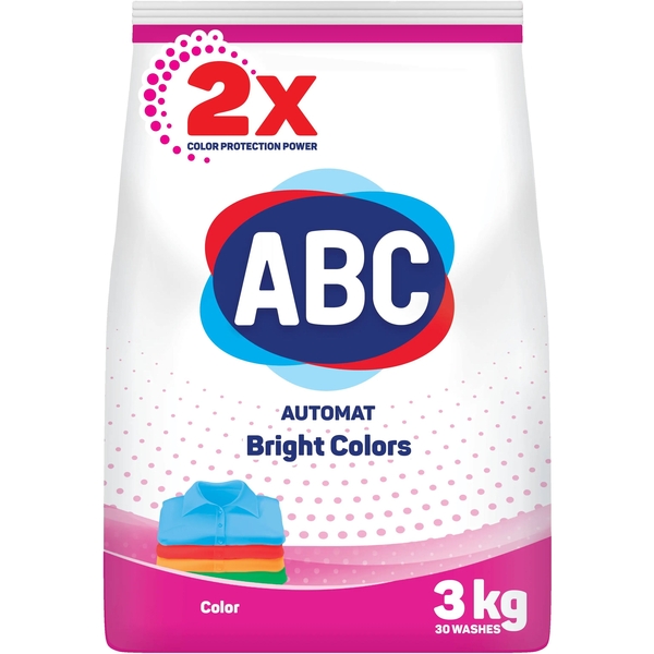 Пральний порошок АВС Колор для кольорових речей автомат 3 кг - Pampik