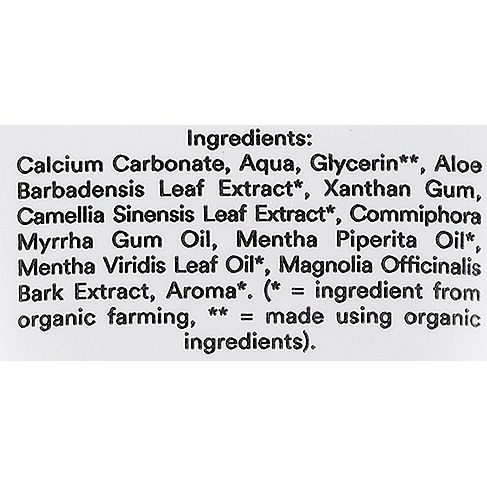 Зубная паста Urtekram органическая Зеленый чай и мята, без фтора, 75 мл - Pampik - 4