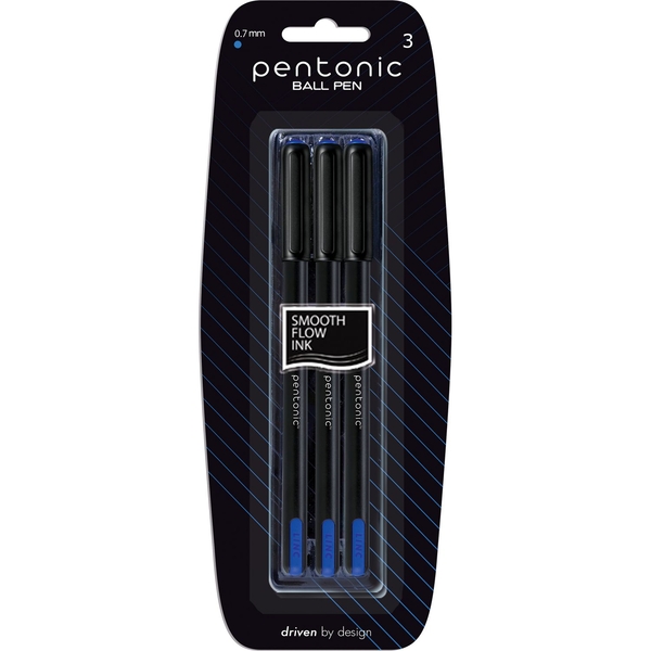 Ручка кулькова Linc Pentonic, 0,7 мм, 3 шт. (412193) - Pampik
