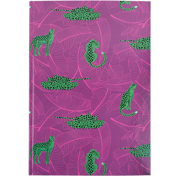 Книга записная Axent Leopard A4 в клеточку 96 листов розовая (8422-555-A) - Pampik