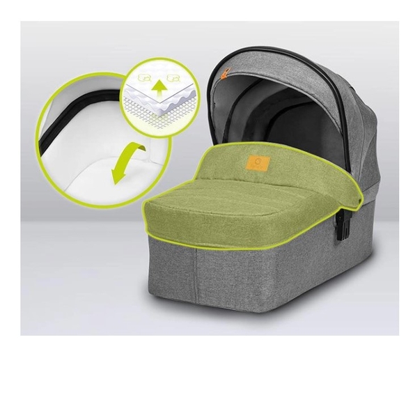 Універсальна коляска 3 в 1 Lionelo Bianka Grey Stone, сіра (LO-BIANKA 3IN1 GREY STONE) - Pampik - 6