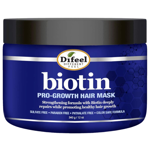 Маска для волос Difeel Pro-Growth Biotin Hair Mask, 340 г - Pampik