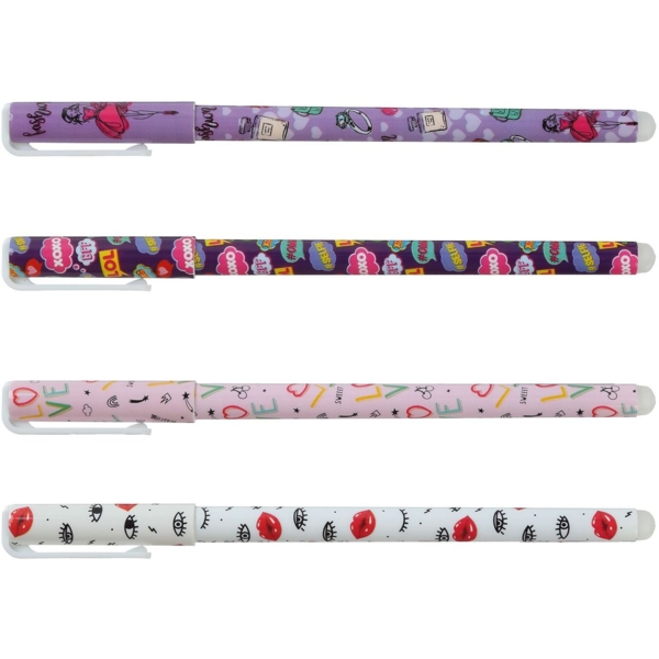 Ручка гелева ZiBi Пиши-стирай Kids Line 0.5 м в асортименті (ZB.2212-99) - Pampik - 3