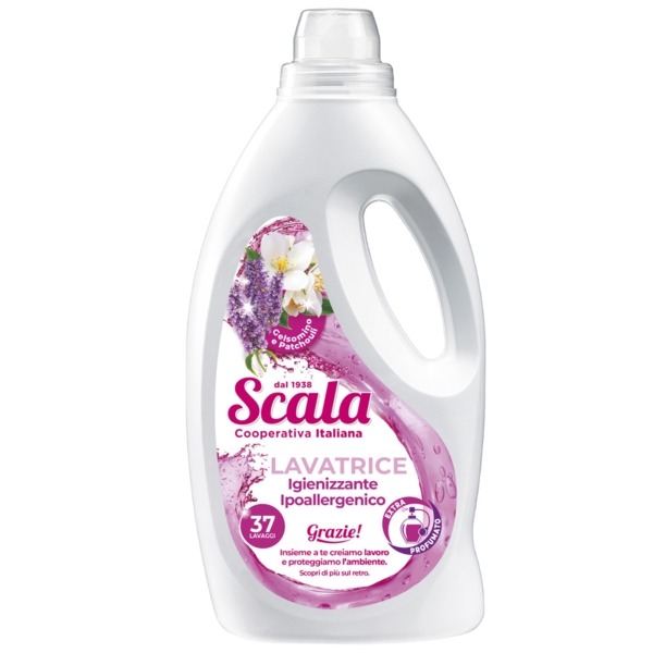 Гель для стирки Scala Lavatrice Gelsomino e Patchouli,1.5 л - Pampik