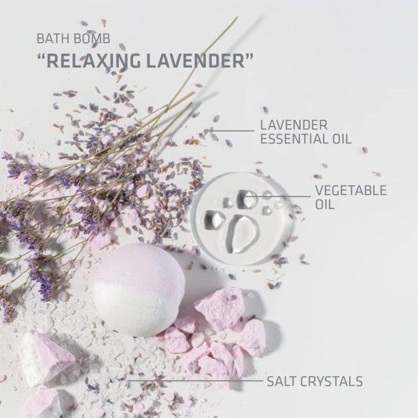 Бомбочка для ванни Stenders Розслаблююча лаванда, 130 г - Pampik - 3