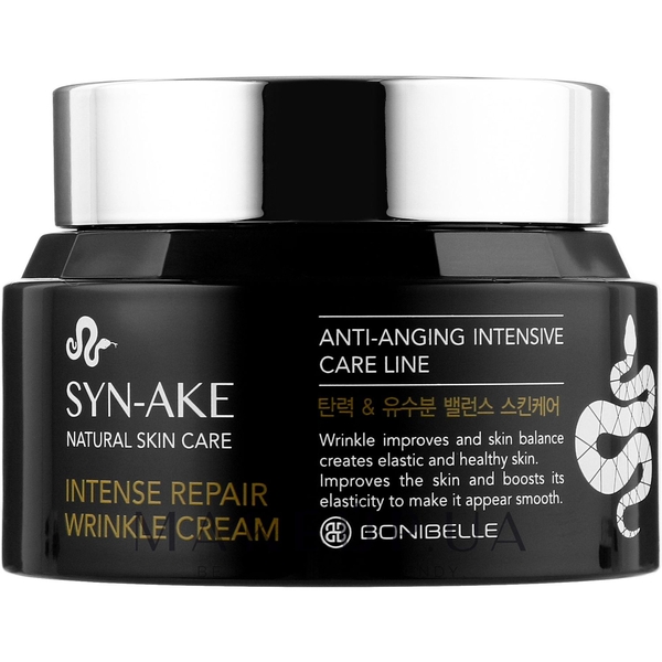 Крем для лица Bonibelle Syn-Ake Intense Repair Wrinkle Cream Змеиный Пептид, 80 мл - Pampik
