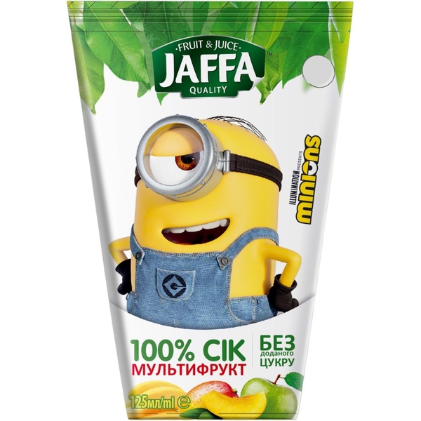 Сок Jaffa Minions Мультифруктовый без сахара 125 мл - Pampik