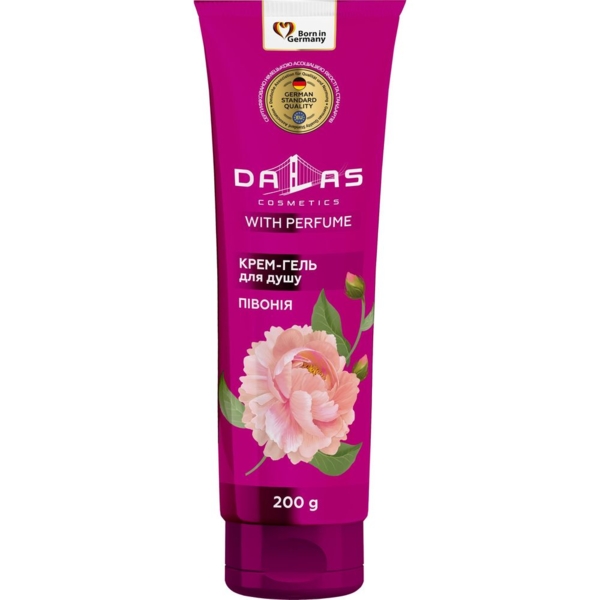 Крем-гель для душу Dalas Півонія, 200 мл - Pampik