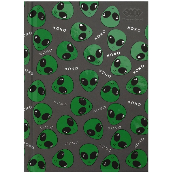 Блокнот ZiBi Ufo Kids Line А-6 у клітинку 64 аркуші сірий (ZB.12720-09) - Pampik