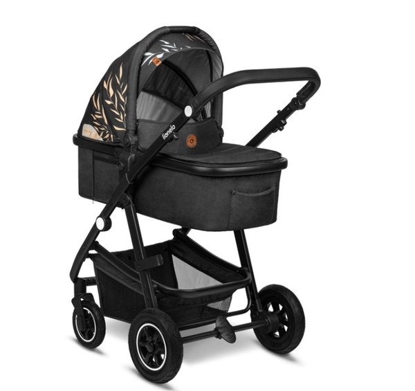 Універсальна коляска 3 в 1 Lionelo Amber Lovin, чорний - Pampik - 4