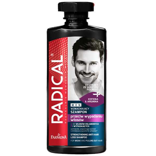 Шампунь від випадіння волосся Farmona Radical Men Зміцнюючий, 400 мл - Pampik