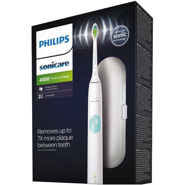Електрична зубна щітка Philips Sonicare ProtectiveClean 4300, біла (HX6807/28) - Pampik - 4