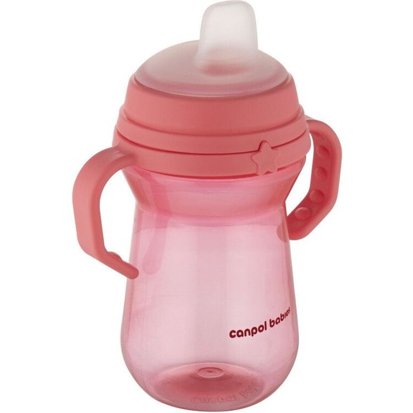 Кружка тренировочная Canpol babies First Cup Bonjour Paris, 250 мл, розовый (56/615_pin) - Pampik - 5