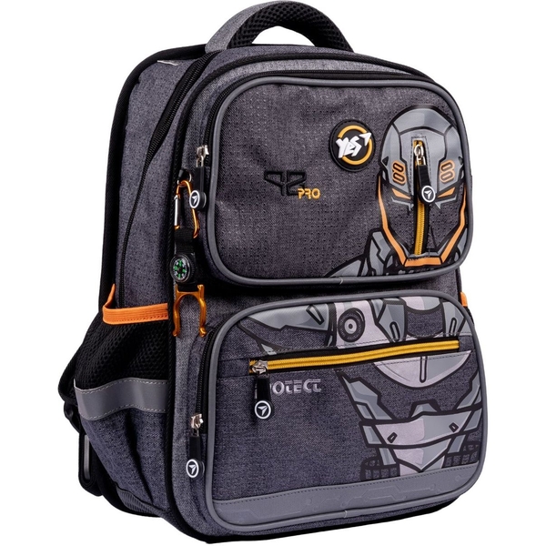 Рюкзак Yes S-86 AsPro, серый с черным (554635) - Pampik - 3