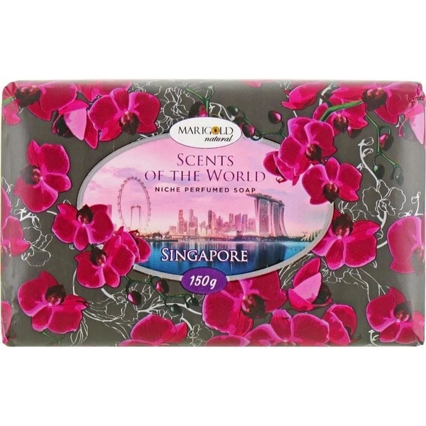 Мило тверде Marigold Natural Scents of the World Сінгапур, 150 г - Pampik