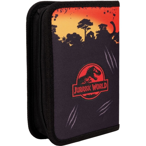 Пенал жесткий Yes HP-02 Jurassic World, 13х21х3 см, черный с красным (533134) - Pampik - 2