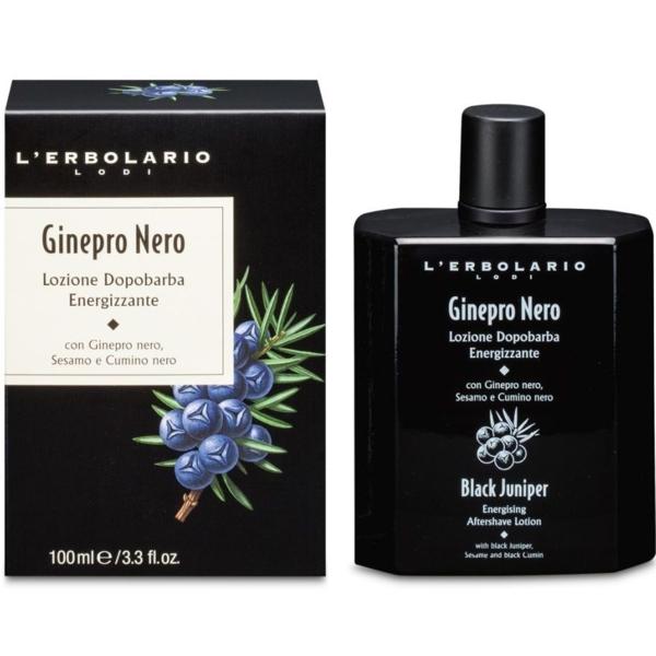 Лосьйон після гоління L'Erbolario Lozione Dopobarba Energizzante Ginepro Nero, з чорним ялівцем, 100 мл - Pampik