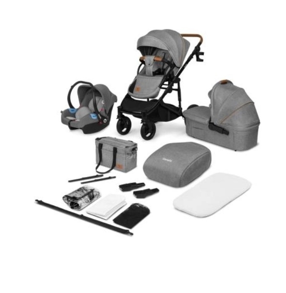Універсальна коляска 3 в 1 Lionelo Mari Tour Grey Stone - Pampik - 20