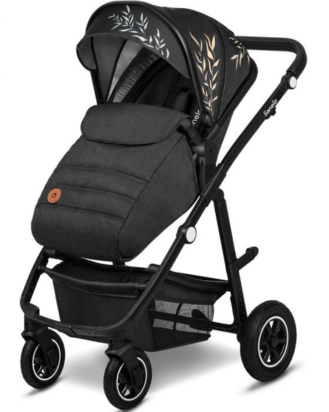 Универсальная коляска 2 в 1 Lionelo Amber Lovin, черная (LO-AMBER LOVIN (2in1)) - Pampik - 3
