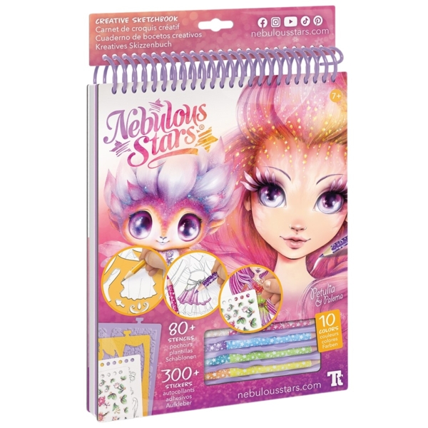 Набор для творчества Nebulous Stars Скетчбук: Петулия, мотивы леса (11103) - Pampik