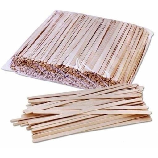 Мішалка дерев'яна PRO service, береза, 14 см, 800 шт. (19303211) - Pampik - 3