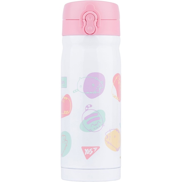 Термос Yes Pusheen, 350 мл, белый с розовым (707586) - Pampik