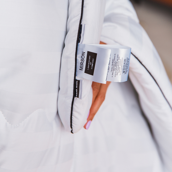 Ковдра антиалергенна MirSon Royal Pearl Hand Made EcoSilk №0553, демісезонна, 110x140 см, біла - Pampik - 7