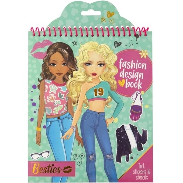 Книга модельєра Besties, 20 аркушів, зелена (961003) - Pampik