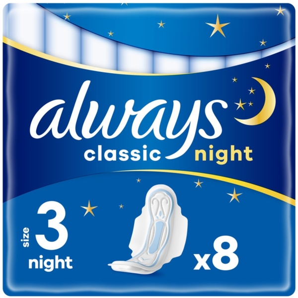 Гигиенические прокладки Always Classic Night, 8 шт. - Pampik