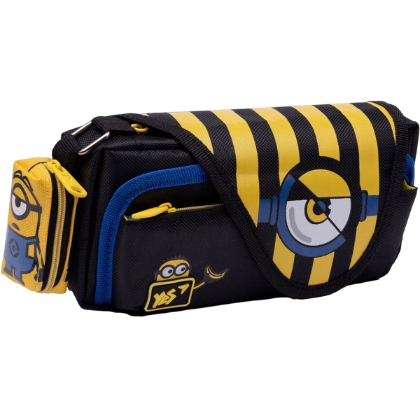 Пенал Yes PH-3-2 Minions, 10х20х6 см, черный (533201) - Pampik