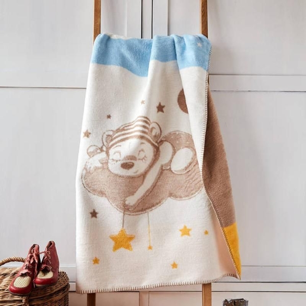 Плед-покрывало Papaella Baby Медвежонок Соня 120х90 (8000029918) - Pampik