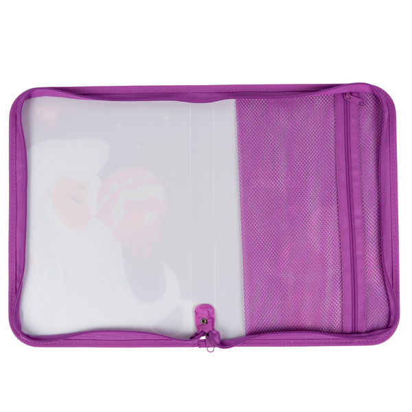 Папка факультативная Yes Space Girl, A4, на молнии (491968) - Pampik - 2