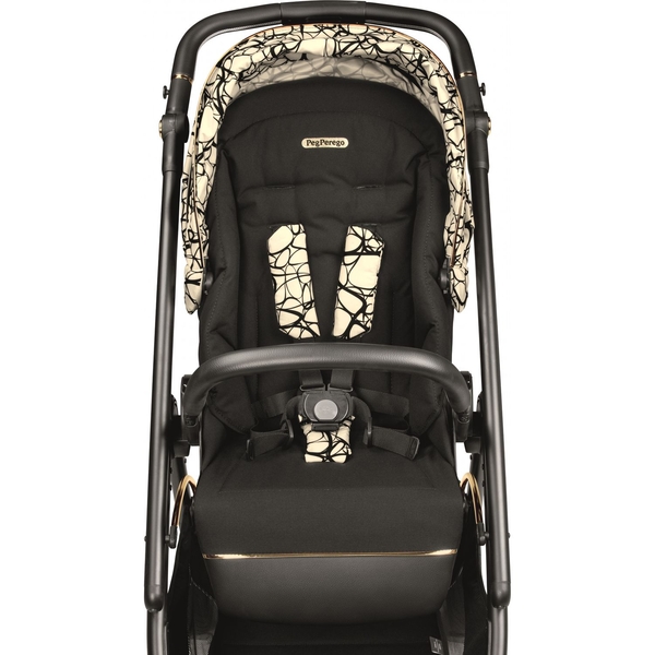 Коляска Peg-Perego Veloce Grafic Gold, 3 в 1, золота з чорним (PACK-VEL31SL50RO01) - Pampik - 17