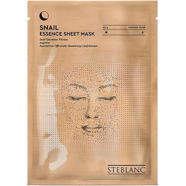 Тканинна маска-есенція для обличчя Steblanc Snail Essence Sheet Mask з муцином равлика, 25 г - Pampik