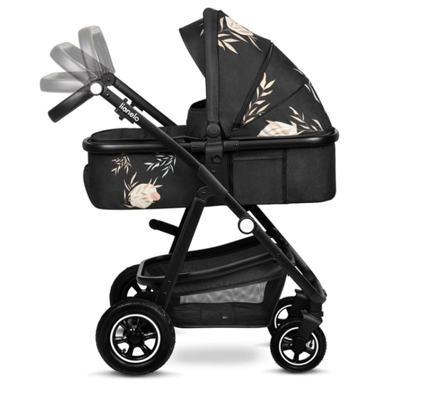 Універсальна коляска 3 в 1 Lionelo Amber Lovin, чорний - Pampik - 11