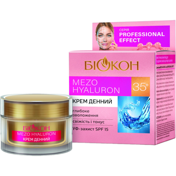 Денний крем Біокон Effect Mezo Hyaluron 35+ 50 мл - Pampik