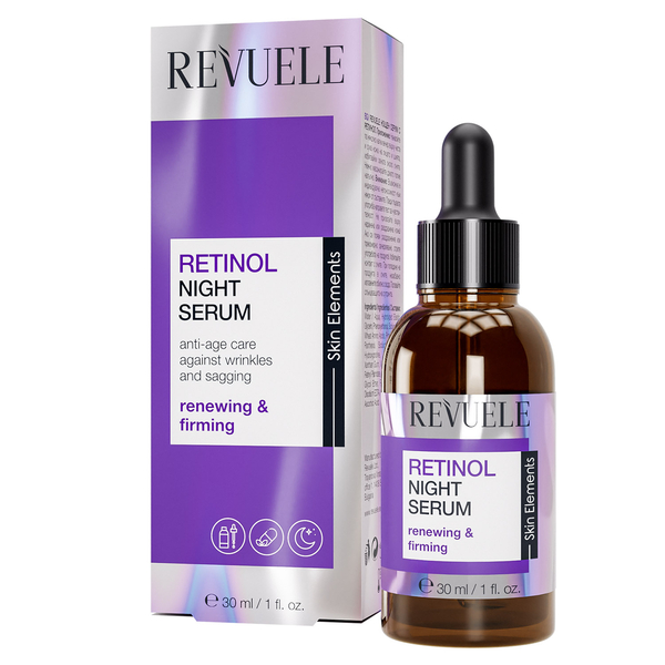 Сыворотка для лица Revuele Retinol, ночная, увлажняющая, 30 мл - Pampik