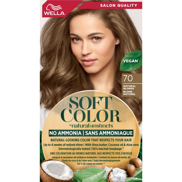 Краска для волос Wella Soft Color тон 70 Натуральный блонд, 125 мл - Pampik