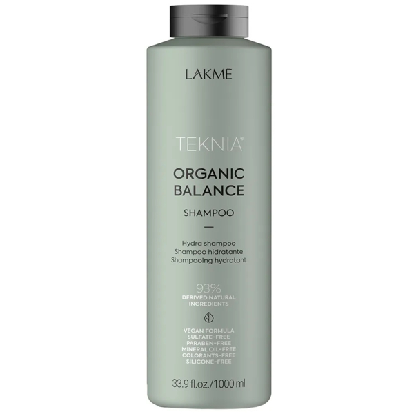Шампунь Lakme Teknia Organic Balance Shampoo, зволожуючий, для повсякденного використання, 1 л - Pampik