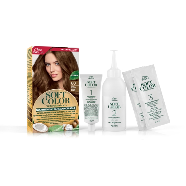 Фарба для волосся Wella Soft Color відтінок 60 Темний блонд, 125 мл - Pampik - 5