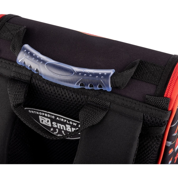 Рюкзак шкільний каркасний Smart PG-11 Fireman, чорний з червоним (559015) - Pampik - 7