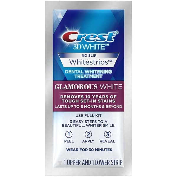 Відбілюючі смужки для зубів Crest 3D White Whitestrips Glamorous White - Pampik