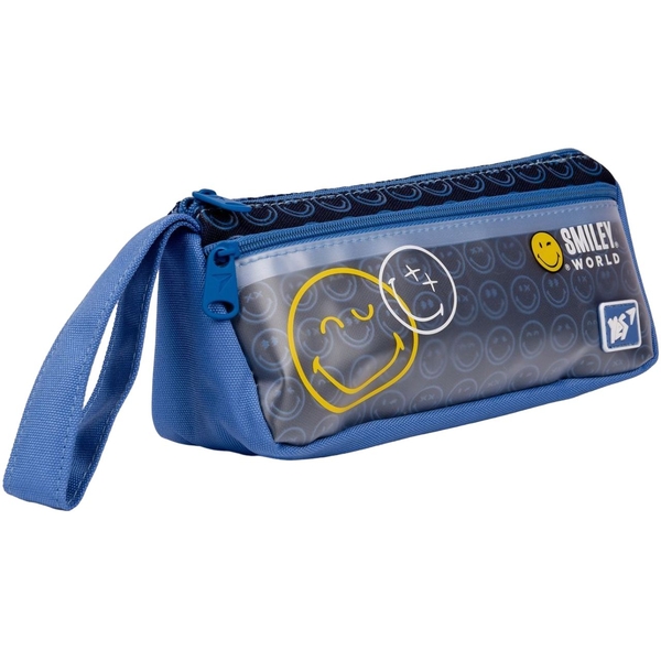 Пенал м'який Yes PH-27-2 Smiley World, 20,5х5,5х9,5 см, синій (533542) - Pampik