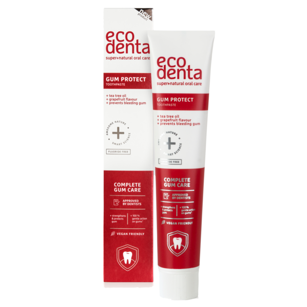 Зубна паста Ecodenta Expert Line для захисту ясен, з олією чайного дерева, 75 мл (4770001005538) - Pampik