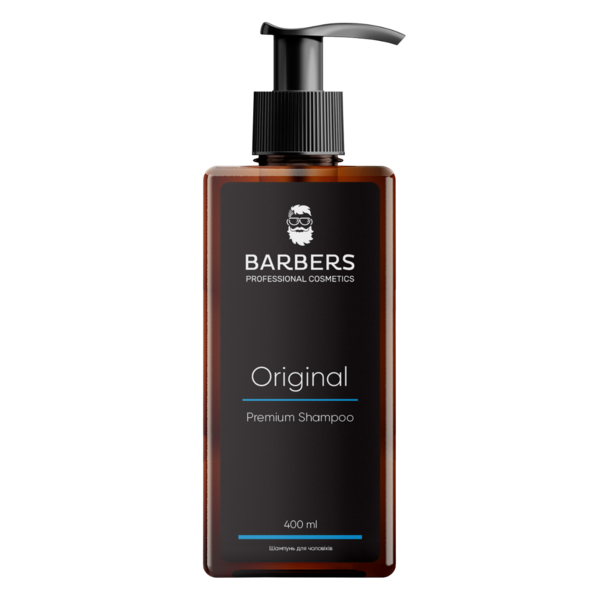 Шампунь для чоловіків Barbers Original для щоденного використання, 400 мл - Pampik