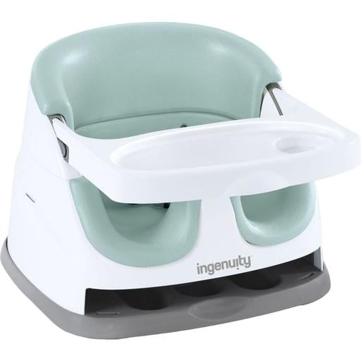 Стільчик-бустер для годування 2 в 1 Ingenuity Baby Base бірюзовий (16728) - Pampik